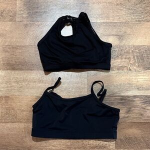 Black Sports Bras Set - size LC